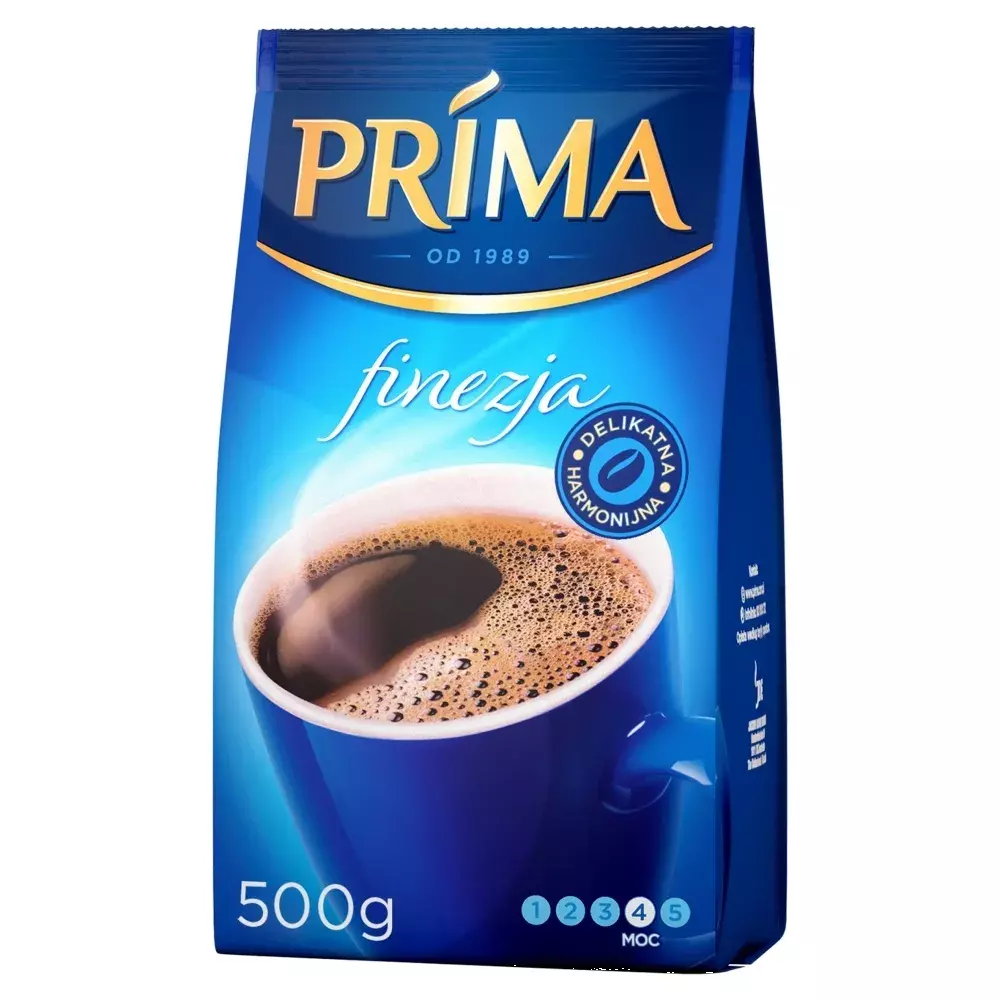 Prima Finezja Ground Coffee with Harmonious Taste and Unique Aroma 500g