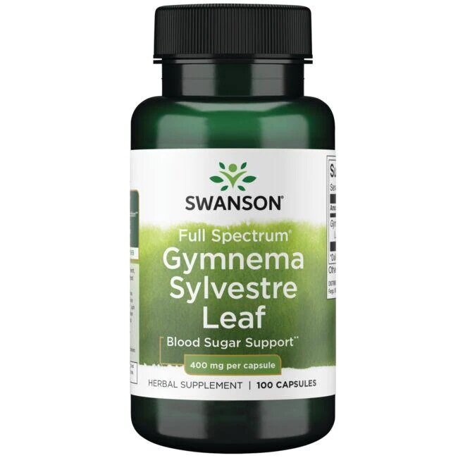 Swanson Full Spectrum Gymnema Sylvestre Leaf 400mg 100 Capsules