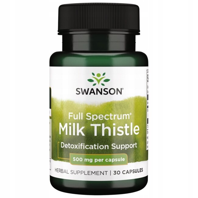 Swanson Full Spectrum Milk Thistle 500mg 30 Capsules