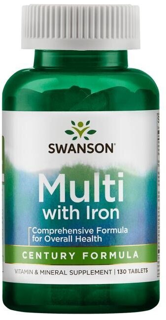 Swanson Multi with Iron Century Formula 130 Tablets