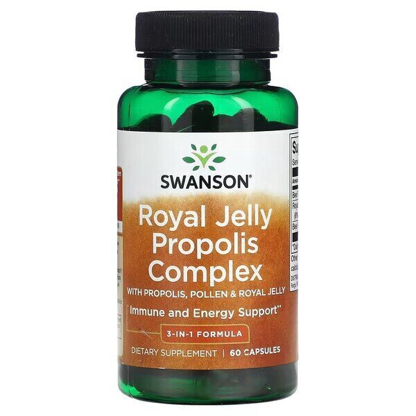 Swanson Royal Jelly Propolis Complex 60 Capsules