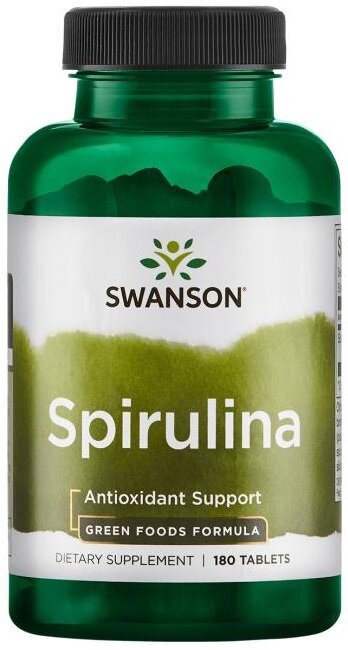 Swanson Spirulina 500mg 180 Tablets