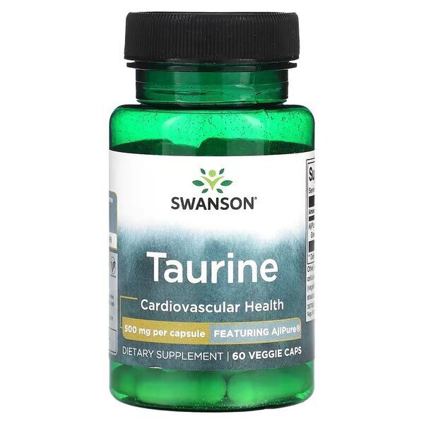 Swanson Taurine 500mg 60 Vcapsules