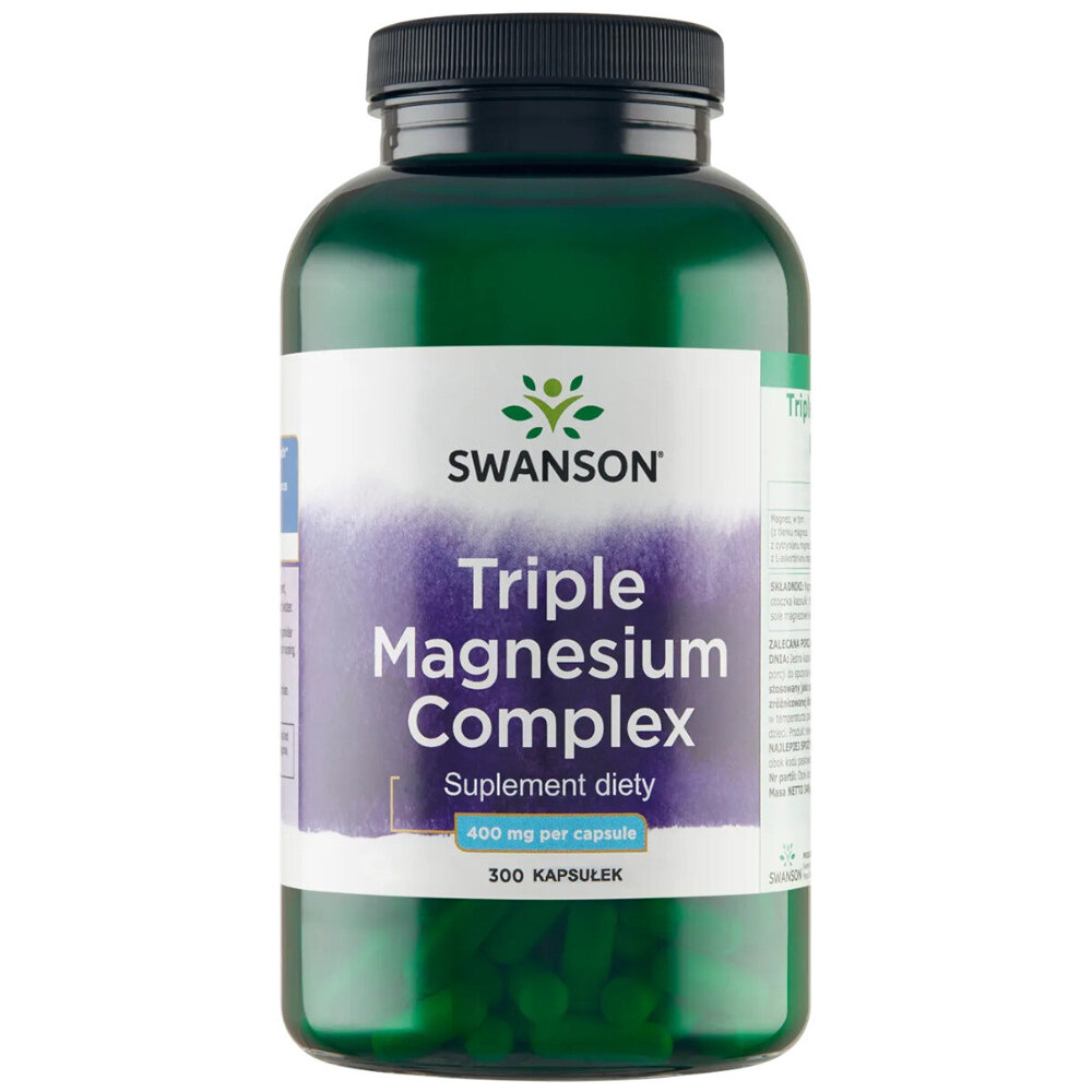 Swanson Triple Magnesium Complex 400mg 100 Capsules