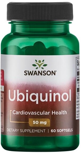 Swanson Ubiquinol 50mg 60 Softgels