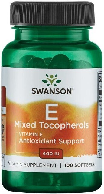 Swanson Vitamin E Mixed Tocopherols, 400 IU - 100 softgels