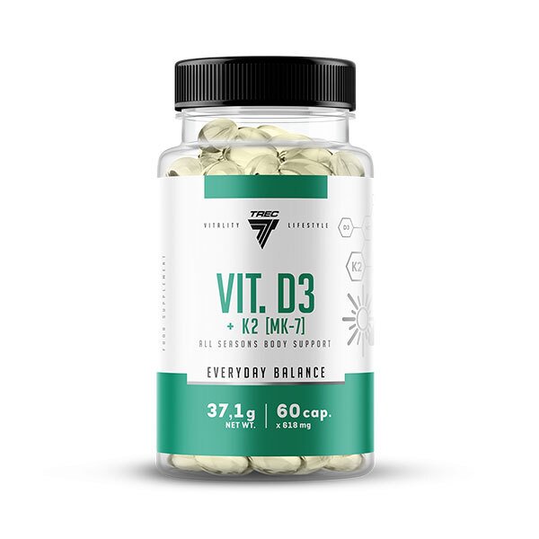 Trec Nutrition Vit D3 + K2 MK-7 60 Capsules