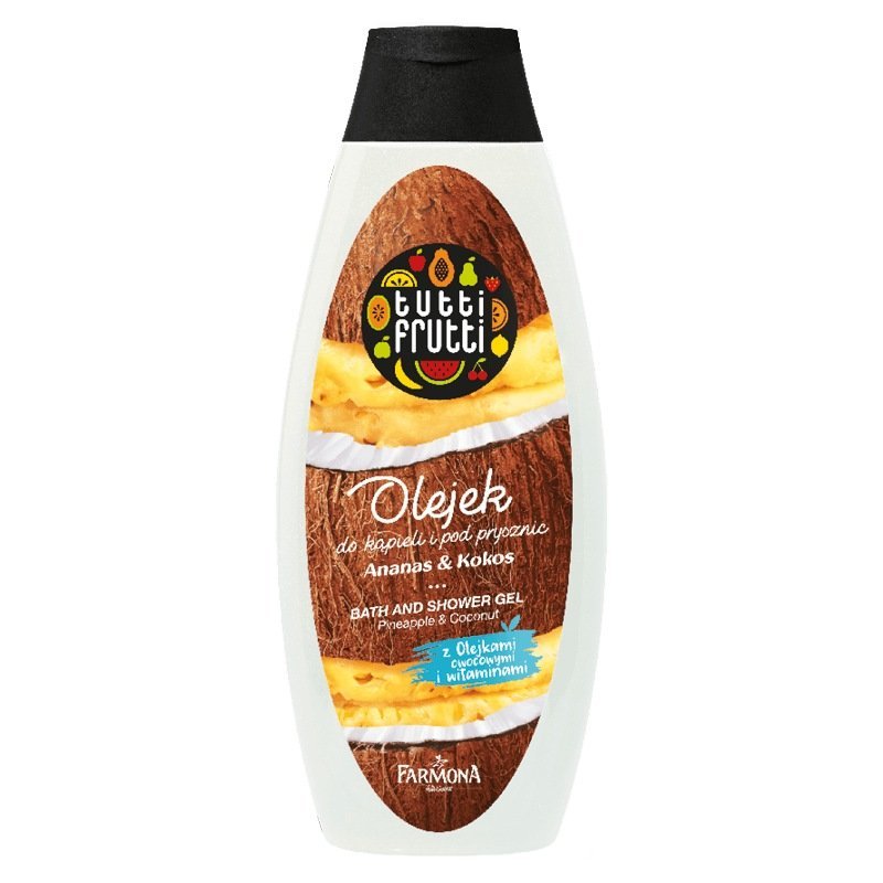 Tutti Frutti Bath and Shower Gel with Pineapple Coconut and Vitamins 425ml