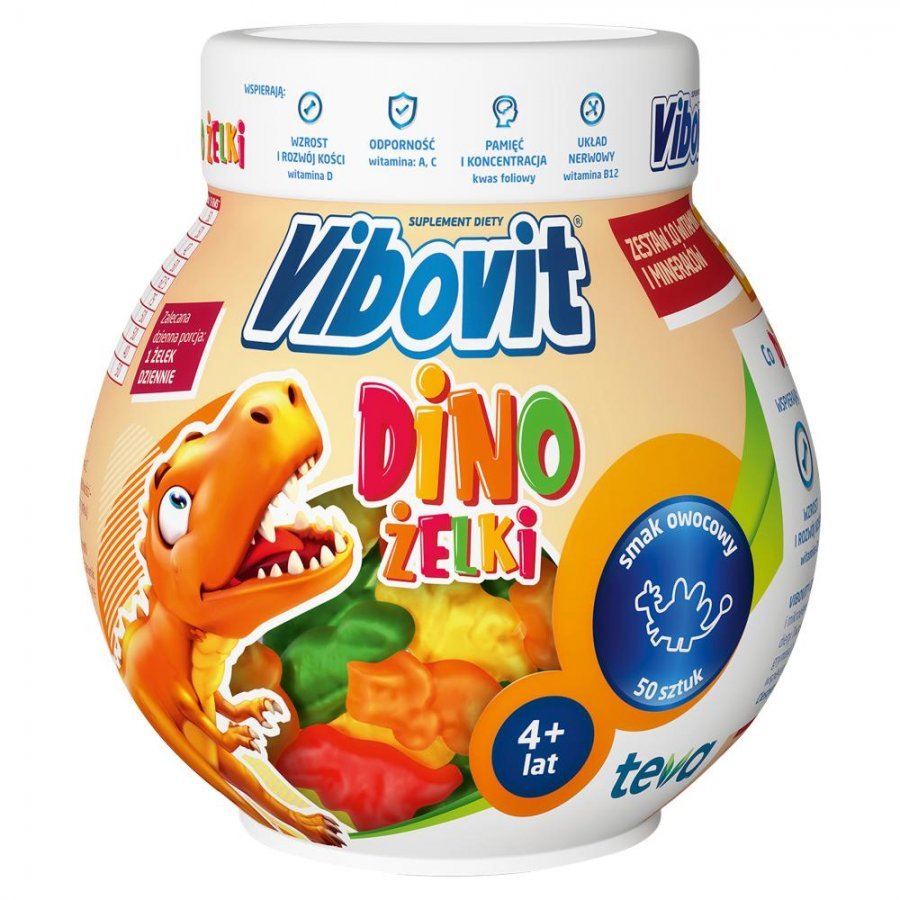 Vibovit Dino Jelly Set of Vitamins and Minerals for Children 50 Pieces