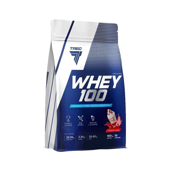 Whey 100 (Bag), Strawberry - 900g