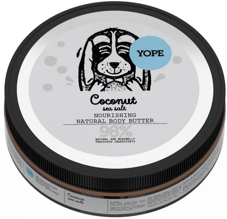 Yope Nourishing Natural Body Butter with Coconut and Sea Salt 200ml