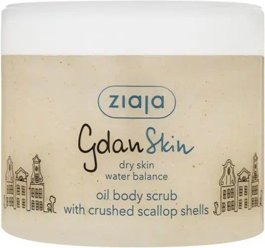 Ziaja GdanSkin Oil Body Scrub with Crushed Shells for Dry and Dehydrated Skin 300ml
