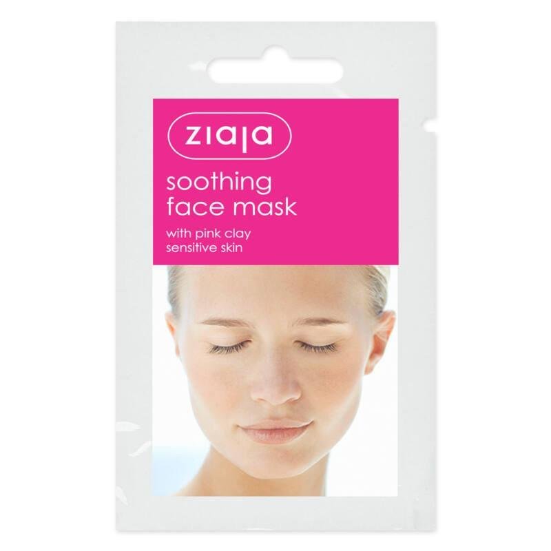 Ziaja Soothing Mask with Pink Clay for Sensitive Skin Vegan 7ml