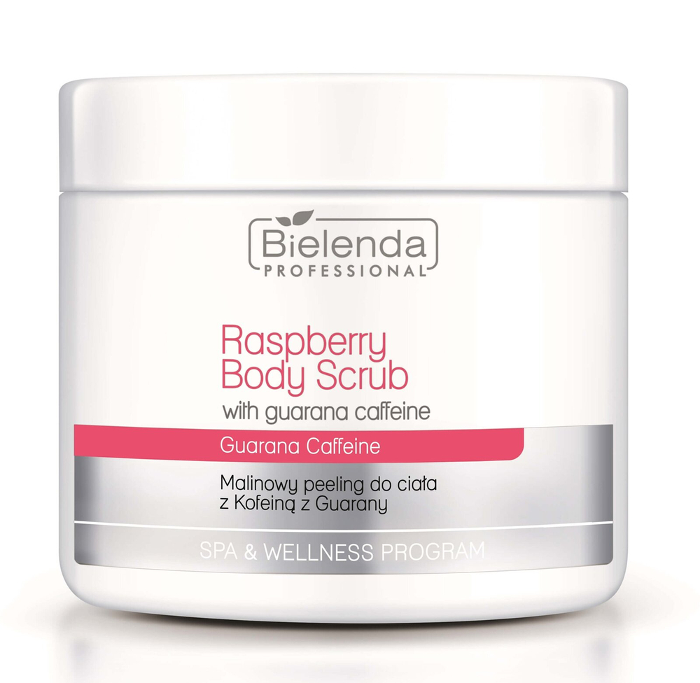 Bielenda Professional Spa & Wellness Program Malinowy Peeling do Ciała z BIO-Kofeiną z Guarany 550g