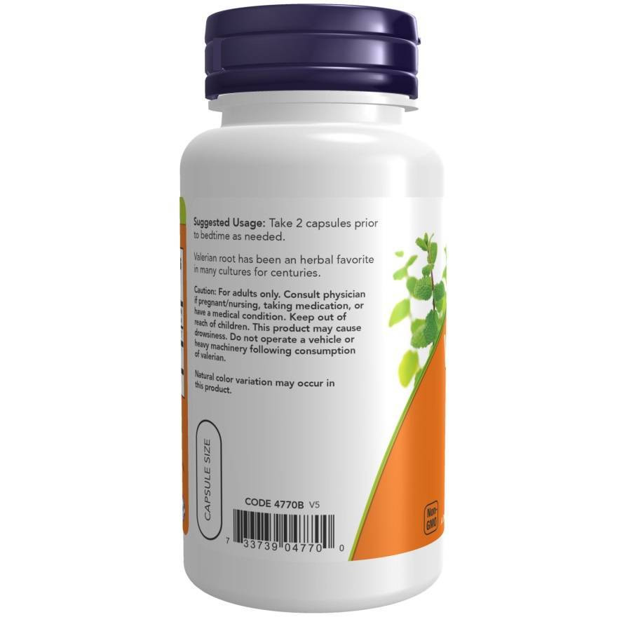 Now Foods Valerian Root 500mg Relaxation and Calmness 250 Capsules