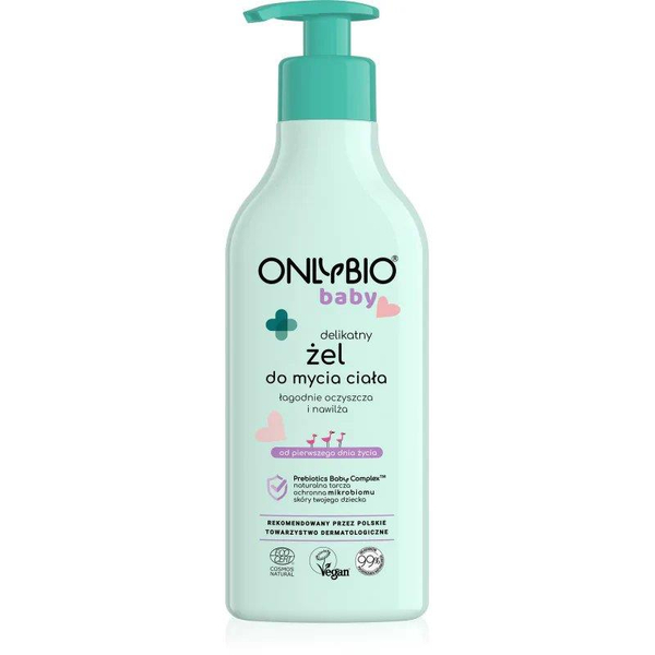 OnlyBio Baby Gentle Body Wash Gel for Babies from 1st Day of Life for Sensitive and Delicate Skin 300ml