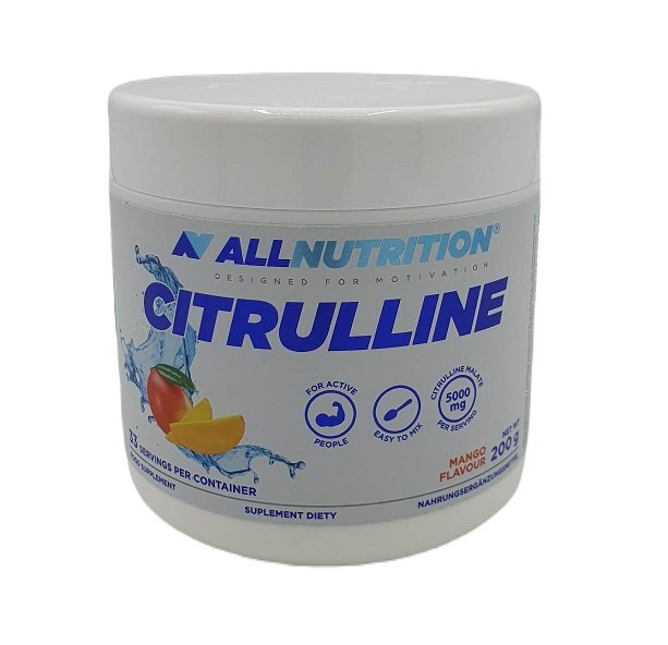 Allnutrition Citrulline Wspomaga Aktywny Trening Mango 200g