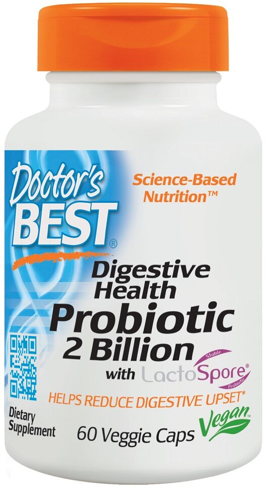 Digestive Health Probiotic 2 Billion with LactoSpore - 60 vcaps