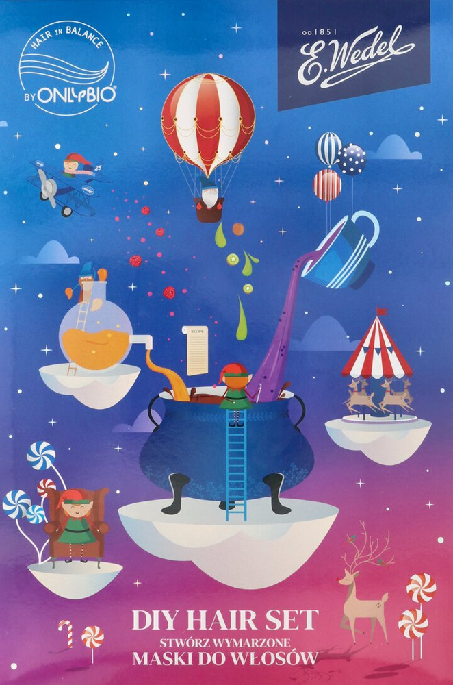 OnlyBio Hair in Balance & E.Wedel Zestaw DIY Hair Set do Pięlęgnacji Włosów 1 Sztuka