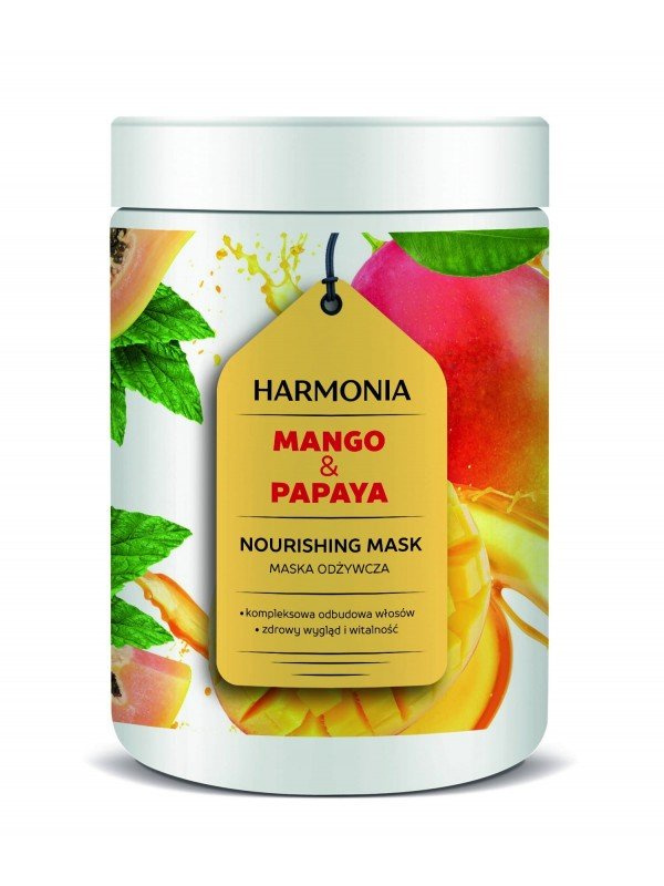 Harmonia Mango & Papaja Odżywcza Maska Ułatwiająca Układanie Włosów 1000ml