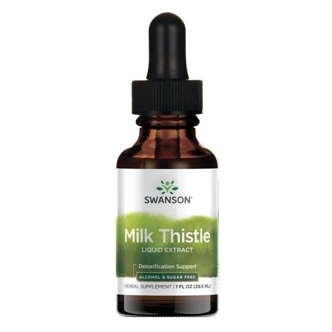 Swanson Milk Thistle Liquid Extract Ostropest Plamisty Płyn 29ml