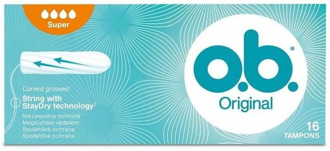 O.B. Original Super Tampons 16 Pieces