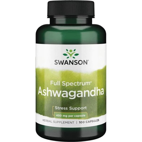 Swanson Ashwagandha 450 mg 100 Kapsułek