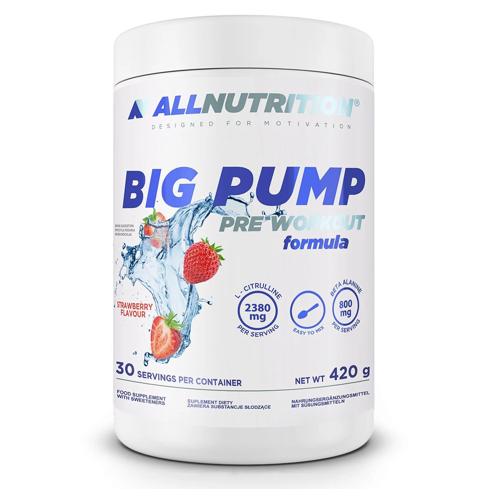 Allnutrition Big Pump Pre-Workout Formula Strawberry 420g