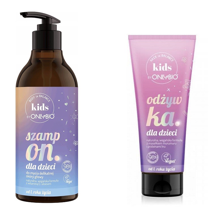 OnlyBio Kids Set Shampoo for Children from 1 Year of Life 200ml + Conditioner