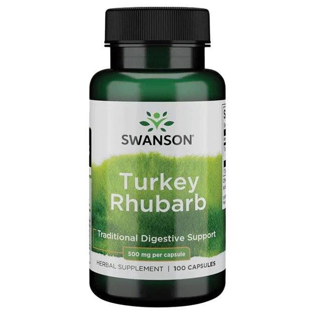 Swanson Turkey Rhubarb 100 Capsules