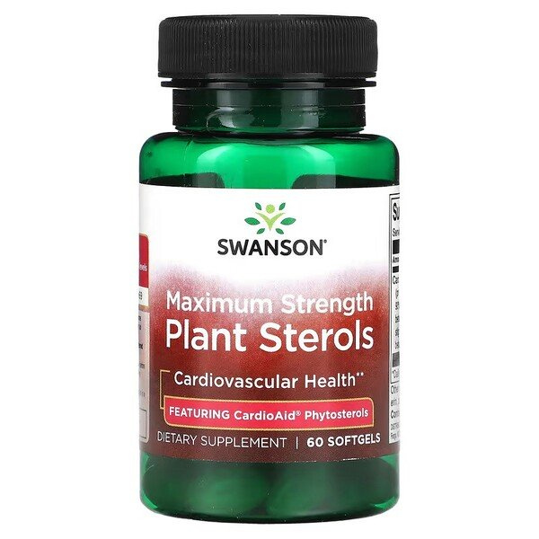 Swanson Maximum Strength Plant Sterols CardioAid 60 Capsules
