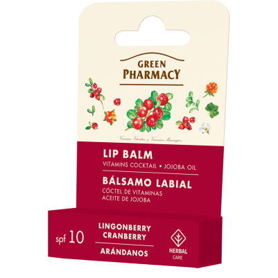 Green Pharmacy Balsam do Ust Brusznica i Żurawina 3,6g