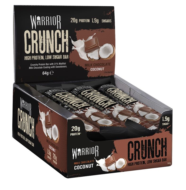 Crunch Bar, Milk Chocolate Coconut - 12 bars