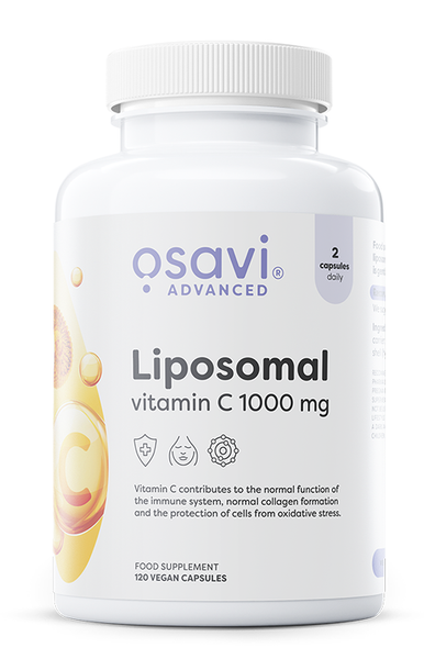 Osavi Witamina C Liposomalna 1000mg dla Wysokiej Przyswajalności i Wsparcia Odporności 120 Kapsułek