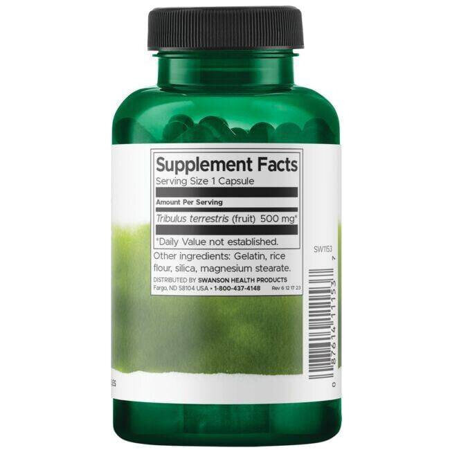 Swanson Full-Spectrum Tribulus Fruit 500mg 90 Kapsułek