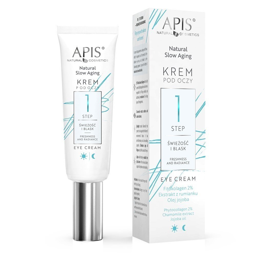 Apis Natural Slow Aging Step 1 Eye Cream Freshness and Glow 15ml Best Before 10.05.25