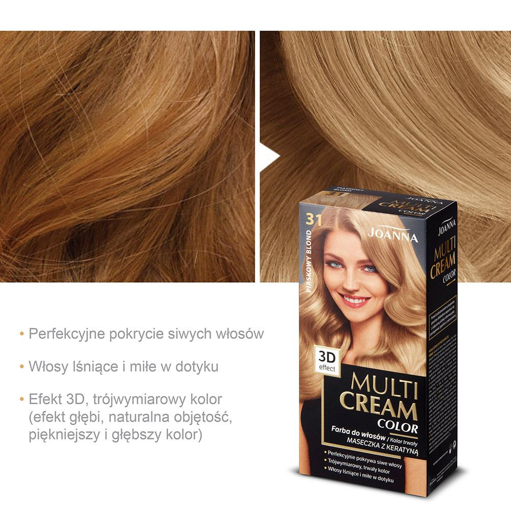 Joanna Multi Cream Color 3D Effect Dye No. 31 Sand Blonde 1 Piece