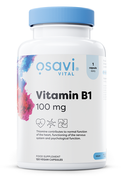 Osavi Witamina B1 100mg na Energię i Układ Nerwowy 120 Kapsułek