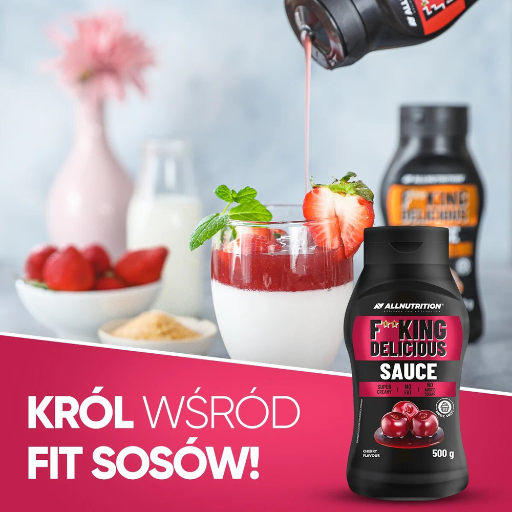 Allnutrition Fitking Delicious Sauce Low-calorie Strawberry Sauce 500g