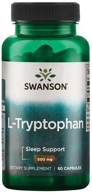 Swanson L-Tryptophan 500mg 60 Kapsułek