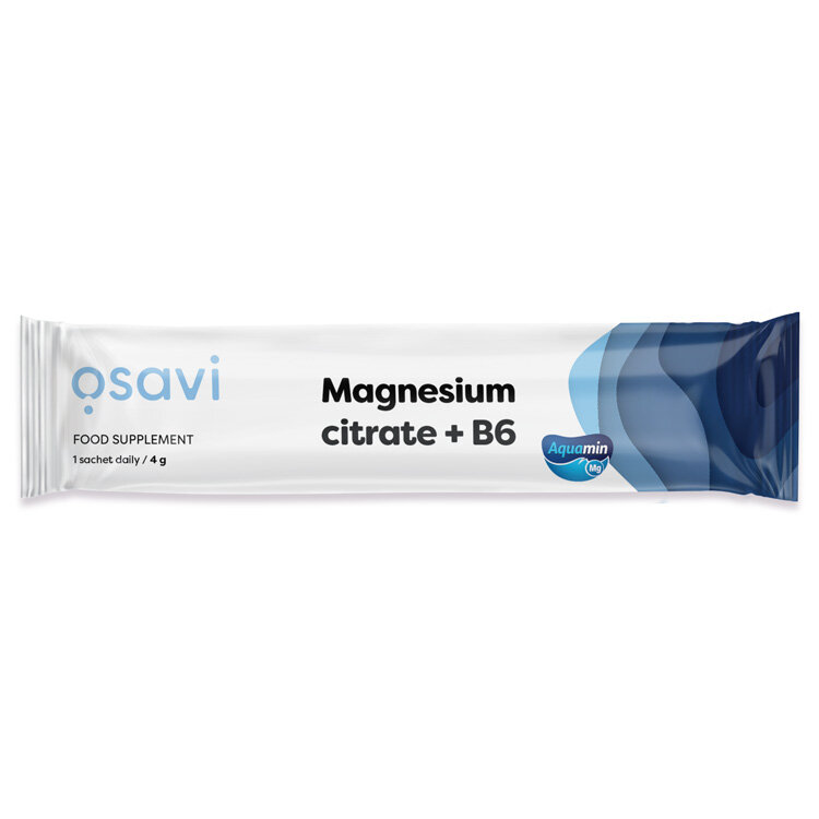 Osavi Magnesium Citrate + B6 Cytrynian Magnezu i Witamina B6 4g