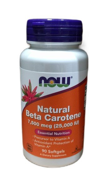Beta Carotene Natural, 25 000 IU - 90 softgels