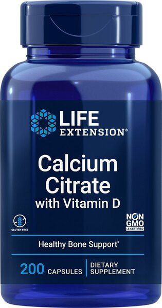 Calcium Citrate with Vitamin D - 200 vcaps