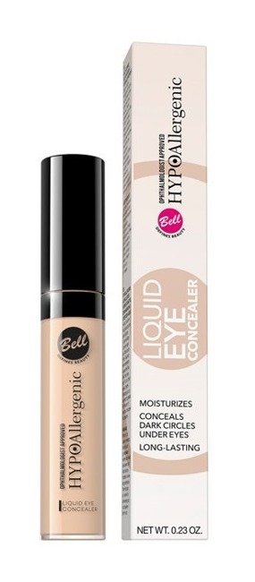 Bell HypoAllergenic Liquid Eye Concealer Korektor Rowietlający 01 Natural 6.5g