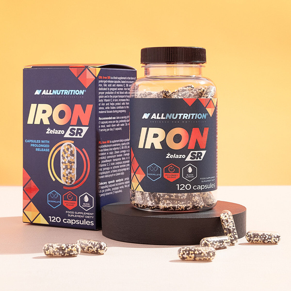 Allnutrition Iron SR Żelazo 120 Kapsułek