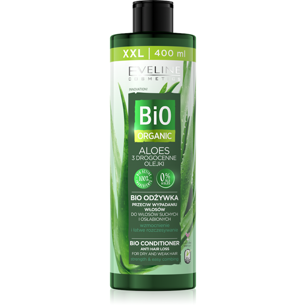 Eveline Bio Organiczna Odżywka przeciw Wypadaniu Suchych i Osłabionych Włosów z Aloesem 400ml