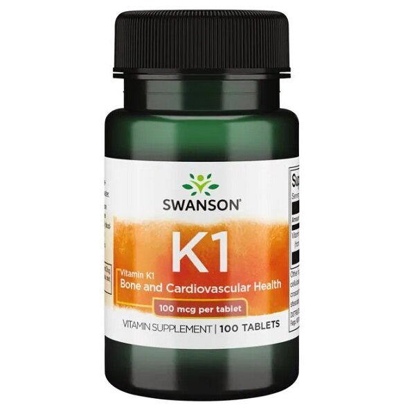 Swanson Vitamin K1 100mcg 100 Tablets