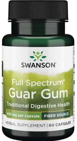 Swanson Full Spectrum Guar Gum 400mg 60 Capsules