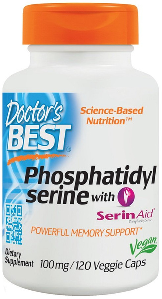 Phosphatidylserine Serine with SerinAid, 100mg - 120 vcaps