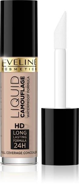 Eveline Liquid Camouflage 24 HD Lasting Face Concealer High Coverage 01 A Light Beige 5ml  